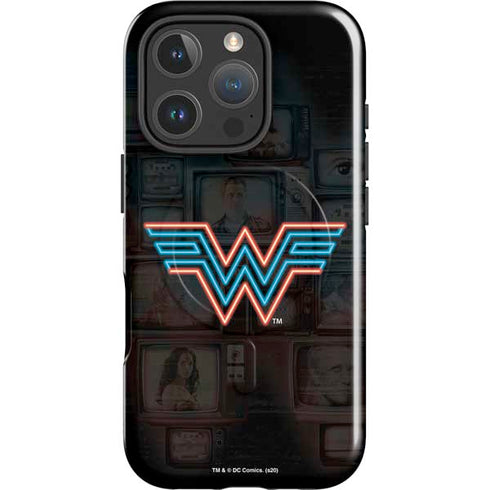 Wonder Woman 1984 (2020) Neon Logo iPhone 16 Pro Magsafe Impact Case